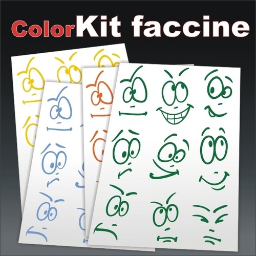 Faccine adesive set pezzi - set, 9