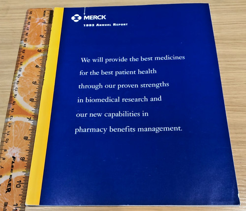 Merck annual report - merck, 1993