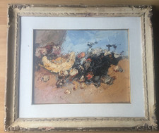 Sergio Scatizzi Olio su Tavola con Autentica su Foto