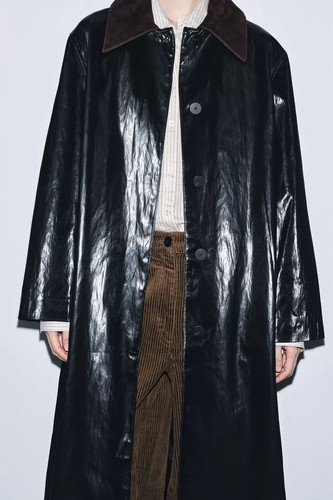 Zara shiny trench - trench, coat