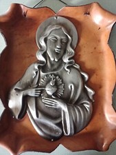 Sacro Cuore Di Gesù In Cuoio Quadro 
