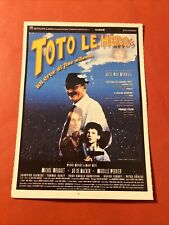 MINI LOCANDINA CIAK FILM COLLEZIONE TOTO' LE HEROS - 1991