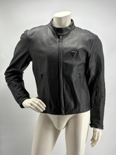 Giacca moto pelle dainese nera - pelle,