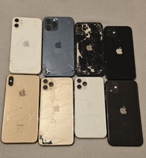 8x Custodia Posteriore iPhone Originale Rotta | Per Ricambi o Non Funzionante | Telaio