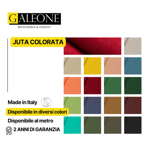 Tessuto juta colorata - tessuto,