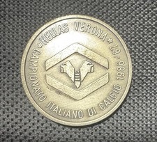 HELLAS VERONA CALCIO medaglia campionato 1986 / 87 argento Italia