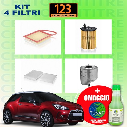 Kit tagliando filtri citroen - kit, 4