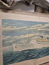 Stampa Quadro Nave Antico ATLANTIC della compagnia Home Lines