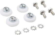 Basco Shower Door Rollers 3/4 inch Diameter Replacements for Sliding White 