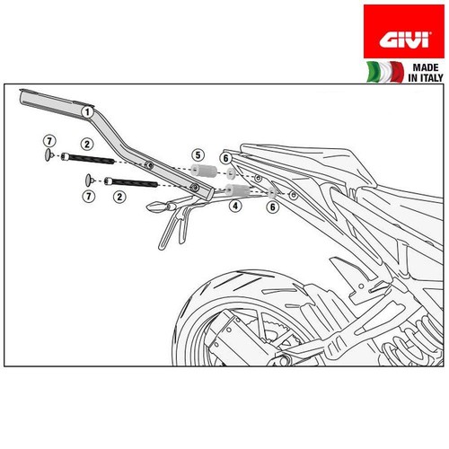 Givi 7707fz portapacchi post - givi,