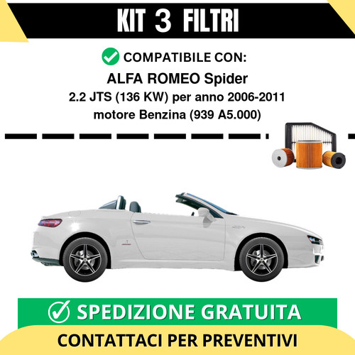 Kit filtri tagliando per - kit, 3