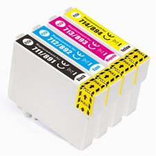 4 cartucce inchiostro (set) per Epson Stylus D5050, DX5000, DX8450, SX100, SX215