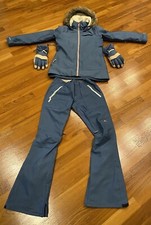 Completo Donna Snowboard Burton con guanti Light Denim