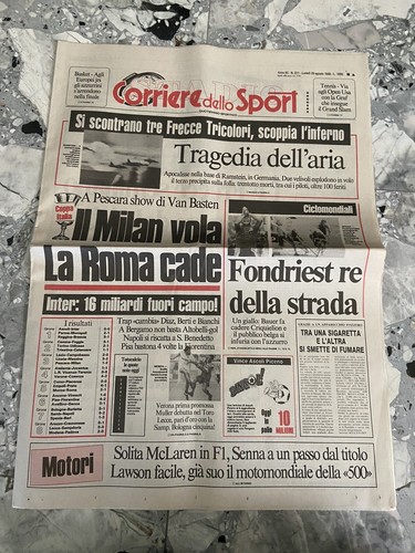 Corriere sport scontro - sport, frecce