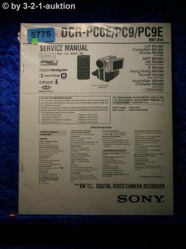 Sony service manual - manual, dcr