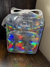 Disney Crossbody Backpack Tangled Rapunzel Iridescent Holographic brand new