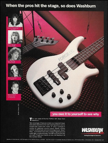 Pubblicità basso washburn - basso,