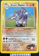 Carte Pokemon BROCK'S RHYDON