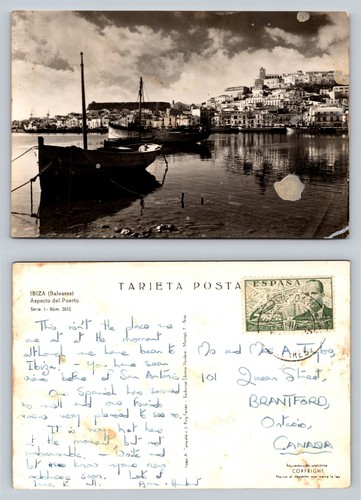 Ibiza cartolina epoca barche - ibiza,
