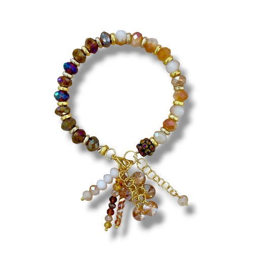 Bracciale oro con perline