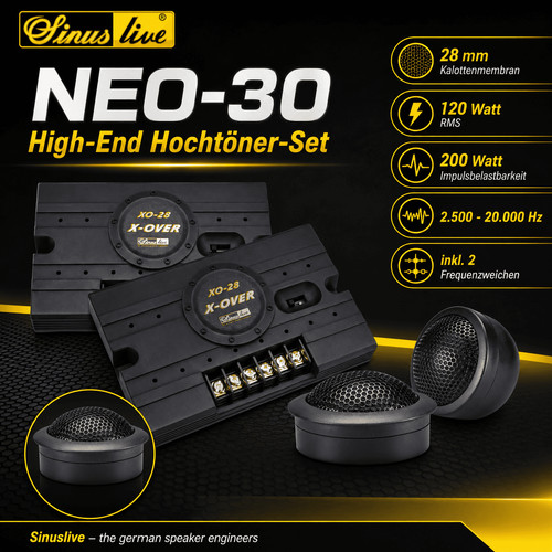 Set tweeter sinuslive - sinuslive, neo-30