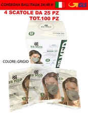 Brmed Mascherina Protettiva FFP2 5 Strati CE 1463 4 SCATOLE 100 Pezzi Br1msk-01