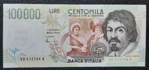100 000 lire caravaggio ii - ,