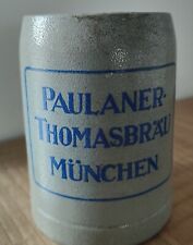  Boccale in Ceramica Pubblicitario Birra Paulaner  Germany Tazza mug 