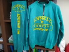 Rarissima Camel Tuta felpa Maglia e pantaloni Taglia M verde da collezione 