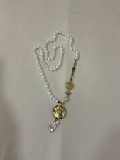 Collana artigianale con perle barocche e argento bagnato oro