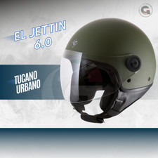 CASCO TUCANO URBANO EL JETTIN 22.06 MATT VERDE TG.L