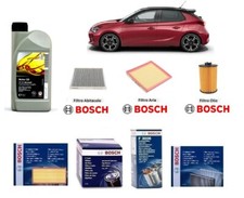 Kit Filtri Tagliando Bosch + Olio Opel Corsa D 1.2 1.4 Benzina e GPL