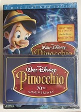 2 dvd Disney Pinocchio 2009