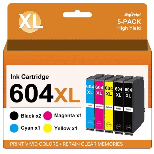 604 cartucce inchiostro - xl, d'inchiostro