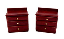 Bambole Casa Coppia Di Mogano