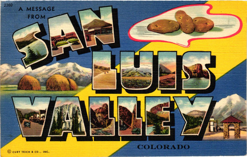 Block big letter postcard - block,