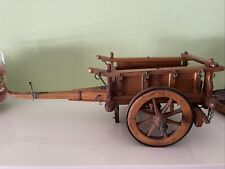 Carretto siciliano in legno Lavorazione Artigianale Cm 58x19x23