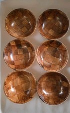 6 ciotole parquet vintage