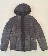 CAMOMILLA giacca giubbotto piumino nero 100 grammi cappuccio donna ragazza tg 44