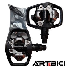 Pedali bici GRAVEL MTB SHIMANO ED500 SPD con Tacchette SM-SH56 sgancio incluse