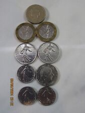 Lotto di 9 monete: 8 franchi