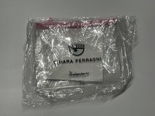CHIARA FERRAGNI Swimwear Borsa Pochette Mini Bag Zip Logo Trasparente Rosa #3