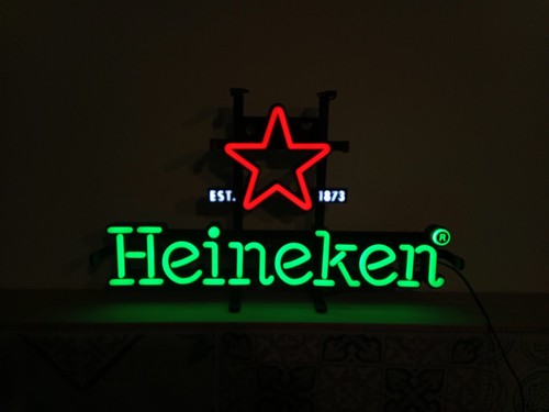 Insegna luminosa heineken - insegna,