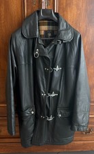 Fay Black Leather Jacket 4 Ganci  (hogan, Tod's) - Top quality - Made in Italy