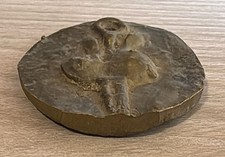 CIONDOLO MEDAGLIONE IN BRONZO RIPRODUZIONE GUERRIERO BRONZETTO SARDEGNA NURAGICA