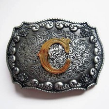 Western- Fibbia Lettera C, Con