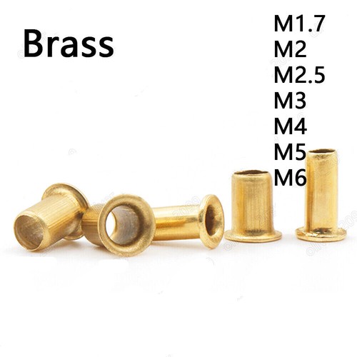 Brass eyelet rivet hollow - brass,