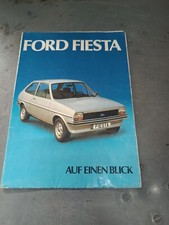 Manuale Di Istruzioni Breve Guida Volantino A Colpo D'Occhio Ford Fiesta 02/78