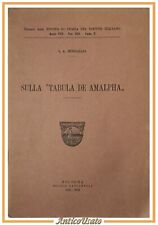 SULLA TABULA DE AMALPHA di Senigallia  1935 Zanichelli Libro storia diritto
