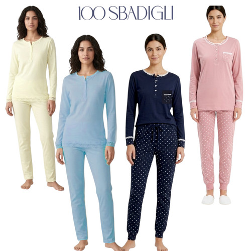 Pigiama donna cotone 100%